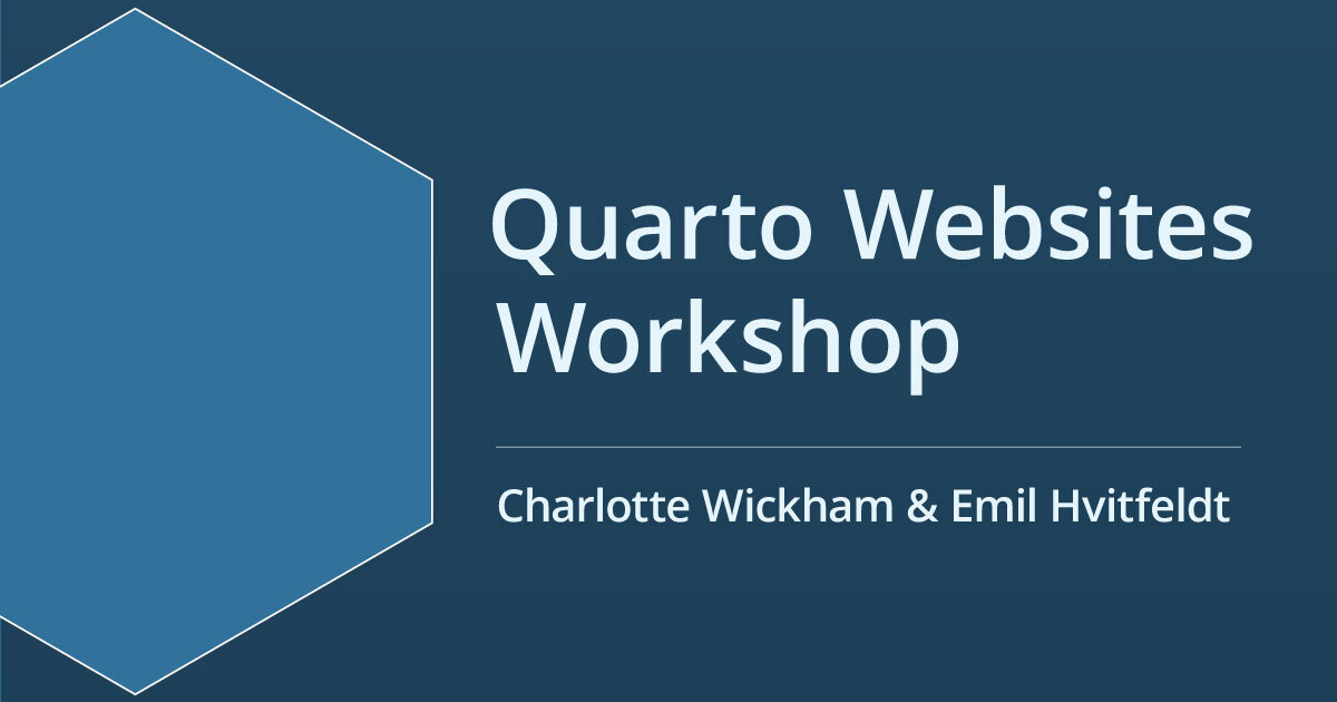 Quarto Websites Workshop